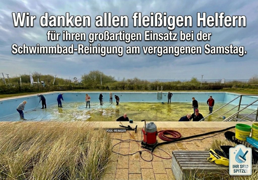 Schwimmbadreinigung vom 18. April 2026